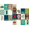 Simple Stories - Cabin Fever Collection - 12 x 12 Double Sided Paper - 3 x 4 Journaling Card Elements