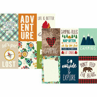 Simple Stories - Cabin Fever Collection - 12 x 12 Double Sided Paper - 4 x 6 Vertical Elements