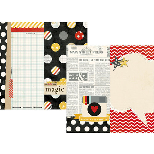 Simple Stories - Say Cheese Collection - 12 x 12 Double Sided Paper - Page Elements