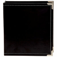 Simple Stories - SNAP Studio Collection - 6 x 8 Faux Leather Album - Black