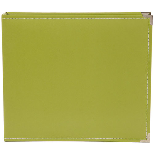 Simple Stories - SNAP Studio Collection - 12 x 12 Faux Leather Album - Green