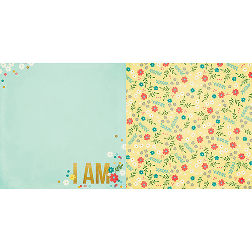 Simple Stories - I AM Collection - 12 x 12 Double Sided Paper - Beautiful