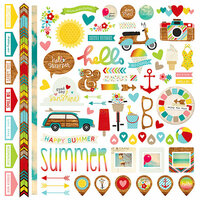 Simple Stories - Good Day Sunshine Collection - 12 x 12 Cardstock Stickers - Fundamentals