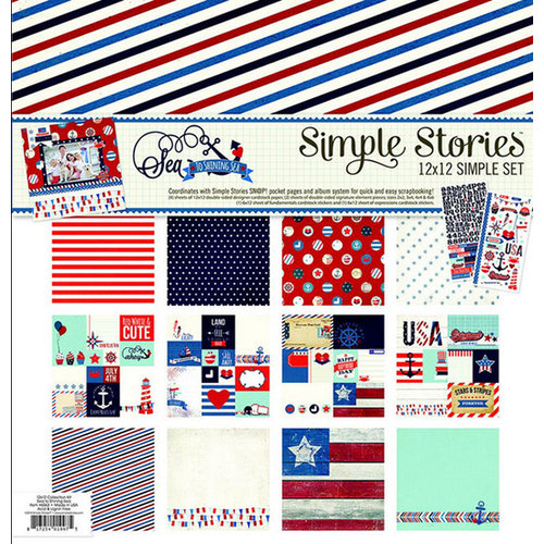 Simple Stories - Sea to Shining Sea Collection - Simple Sets - 12 x 12 Collection Kit