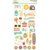 Simple Stories - Summer Vibes Collection - Chipboard Stickers