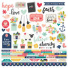 Simple Stories - Faith Collection - 12 x 12 Cardstock Stickers - Combo