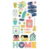 Simple Stories - Domestic Bliss Collection - Chipboard Stickers