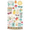 Simple Stories - Summer Days Collection - Chipboard Stickers