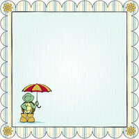 Nikki Sivils - Its Raining It's Pouring Collection - 12 x 12 Die Cut Paper - Taking Shell-ter