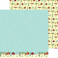 Nikki Sivils - Its Raining It's Pouring Collection - 12 x 12 Double Sided Paper - Rain, Rain, Go Away!