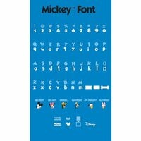 Provo Craft - Cricut Personal Electronic Cutting System - Disney Collection - Mickey Font - Alphabet Cartridge, CLEARANCE