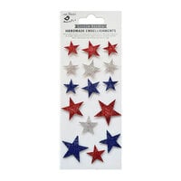 Little Birdie Crafts - Self Adhesive Embellishments - Independence Day Shining Stars