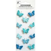 Little Birdie Crafts - Self Adhesive Embellishments - Pearl Butterflies Aqua Medley