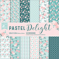 Little Birdie Crafts - 12 x 12 Paper Pack - Pastel Delight