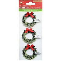 Little Birdie Crafts - Self Adhesive Embellishments - Holiday Wreath