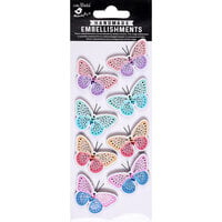 Little Birdie Crafts - Self Adhesive Embellishments - Vivid Butterflies