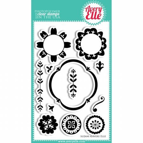 Avery Elle - Clear Acrylic Stamps - Suzani
