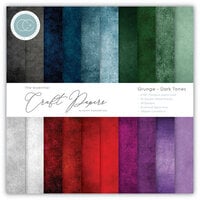 Craft Consortium - 12 x 12 Paper Pad - Grunge - Dark Tones