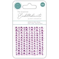 Craft Consortium - The Essential Embellishments - Adhesive Dew Drops - Lilac