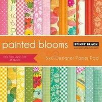Penny Black - 6 x 6 Paper Pad - Painted Blooms