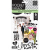 Me and My Big Ideas - Pocket Pages - Clear Stickers - 6 Sheets - Love