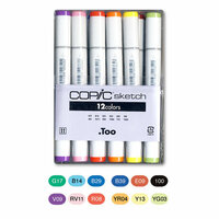 Too Corporation - Copic - Sketch Dual Tip Markers - 12 Piece Set