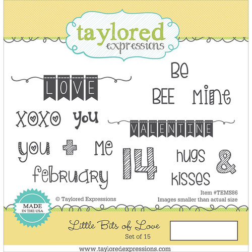 Taylored Expressions - Cling Stamp - Little Bits Of Love