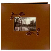 Pioneer - EZ Load Memory Album - 12 x 12 - 20 Top Loading Pages - Embossed Leatherette Frame - Brown Ivy