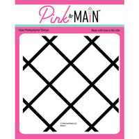 Pink and Main - Clear Photopolymer Stamps - Plaid 1