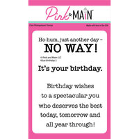 Pink and Main - Clear Photopolymer Stamps - KSue Birthday - Set 02