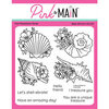 Pink and Main - Clear Photopolymer Stamps - Floral Shells