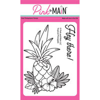 Pink and Main - Clear Photopolymer Stamps - Tropical Pineapple
