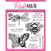 Pink and Main - Clear Photopolymer Stamps - Floral Wings