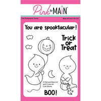 Pink and Main - Clear Photopolymer Stamps - Cute Ghosts