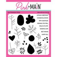 Pink and Main - Clear Photopolymer Stamps - Modern Foliage