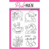 Pink and Main - Clear Photopolymer Stamps - Christmas Squares