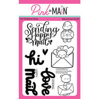 Pink and Main - Clear Photopolymer Stamps - Sending Happy Mail