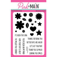 Pink and Main - Clear Photopolymer Stamps - Sweet Posies