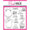 Pink and Main - Clear Photopolymer Stamps - Welcome Baby