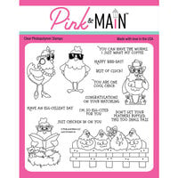 Pink and Main - Clear Photopolymer Stamps - Chicken In