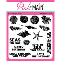 Pink and Main - Clear Photopolymer Stamps - Shell-ebrate