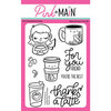 Pink and Main - Clear Photopolymer Stamps - Thanks a Latte