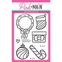 Pink and Main - Clear Photopolymer Stamps - Holiday Peeker Places