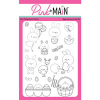 Pink and Main - Clear Photopolymer Stamps - Easter Fuzzies