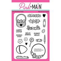 Pink and Main - Clear Photopolymer Stamps - Spring Peeker Places