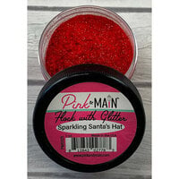 Pink and Main - Flock Fibers with Glitter - Sparkling Santa's Hat