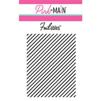 Pink and Main - Cheerfoil Collection - Foilable Panels - Thin Diagonal Stripe
