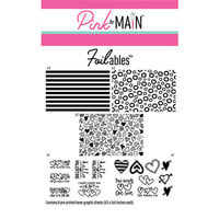 Pink and Main - Cheerfoil Collection - Foilable Sheets - Two Hearts
