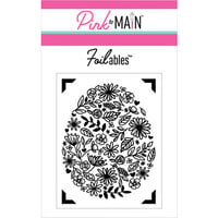 Pink and Main - Cheerfoil Collection - Foilable Panels - Floral Egg