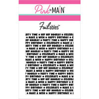 Pink and Main - Cheerfoil Collection - Foilable Panels - Birthday Words